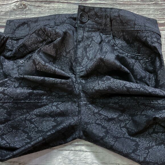 Wit & Wisdom Womens Jeans size 6 Black Embossed Skinny Slim Leg x30"insm Stretch - Picture 7 of 10